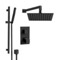 Matte Black Thermostatic Shower Set with 10